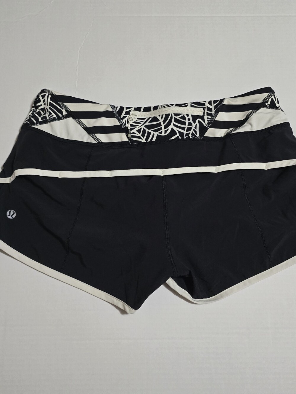 Lululemon Black and White Women's Athletic Shorts